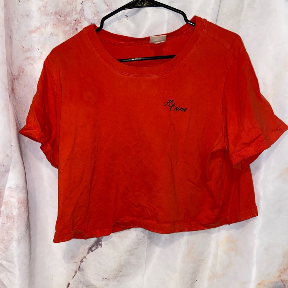 Oversized crop t 🍊